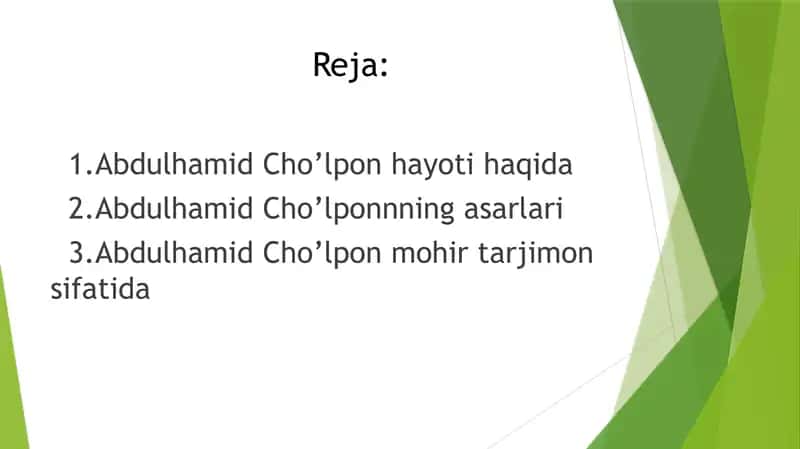 Abdulhamid Cho'lpon haqida 2