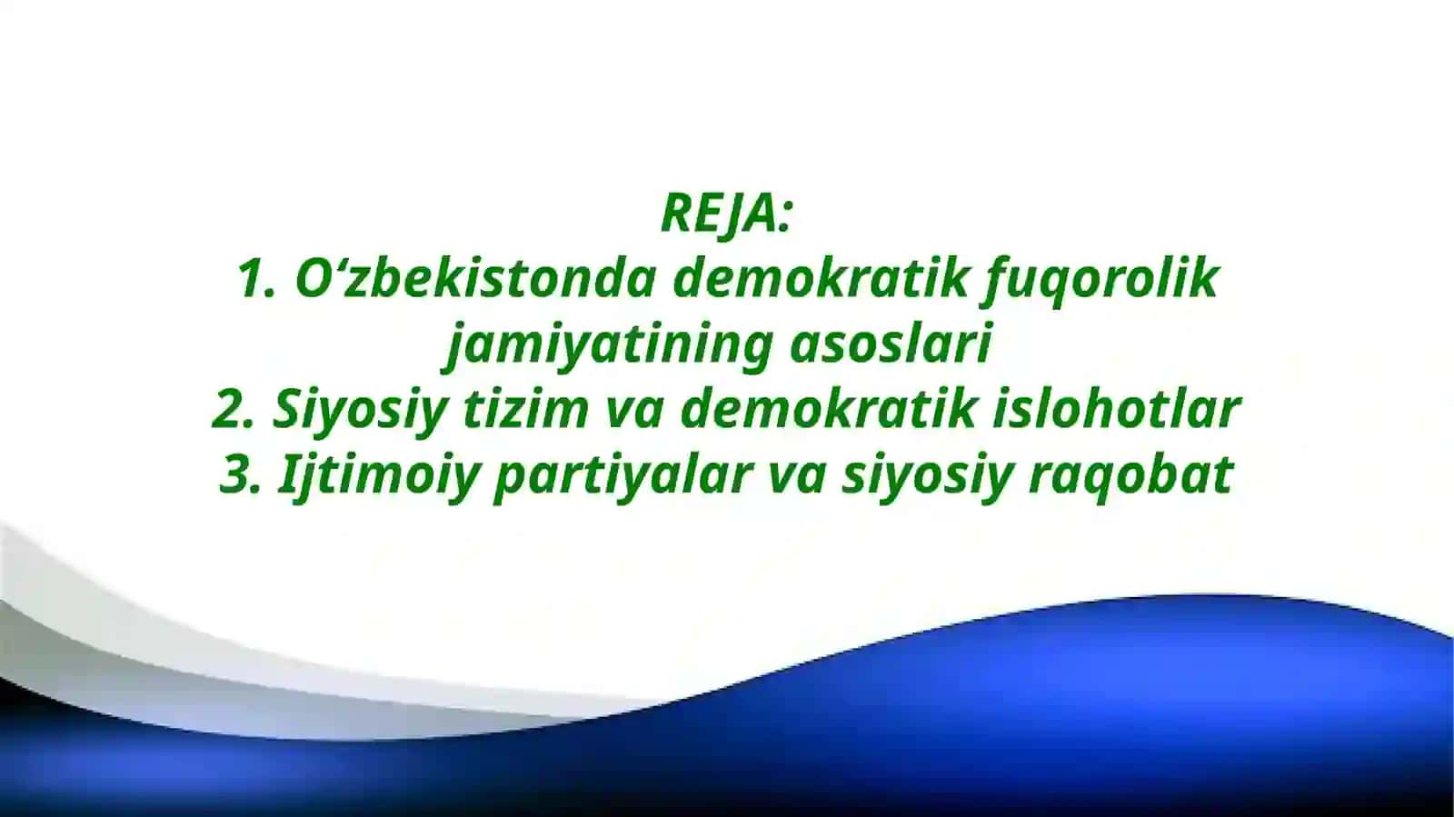 Oʻzbekistonda demokratik fuqorolik jamiyati asoslari 2