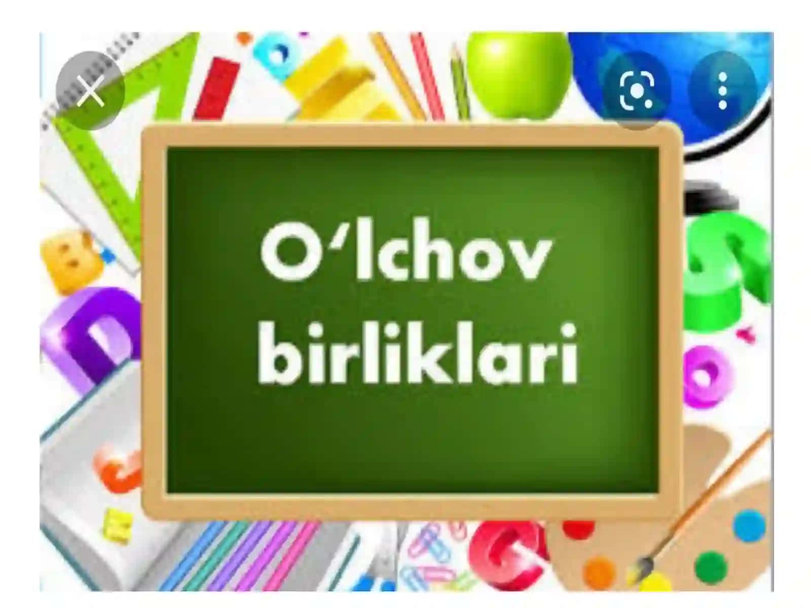 Jismning hajmi va uni õlchash 2
