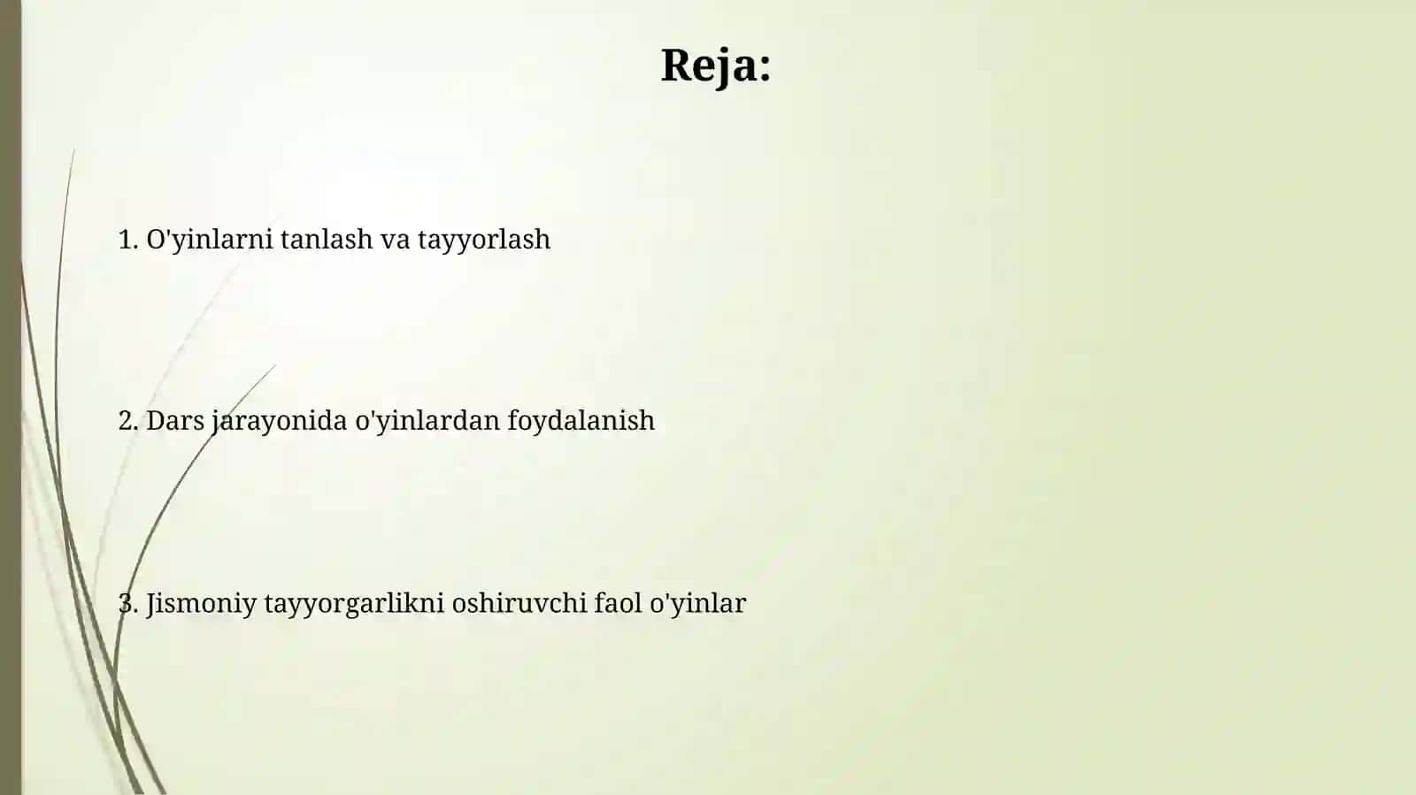 Jismoniy sifatlarni rivojlantiruvchi harakatli o'yinlarni o'rgatish 2