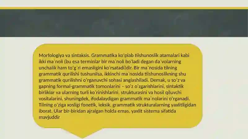Kompyuter Lingvistikasida Morfologiyani o'rganish metodikasi 2