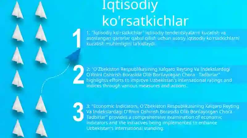 O'Zbekiston Respublikasining Xalqaro Reyting Va Indekslardagi O'Rnini Oshirish Borasida Olib Borilayotgan Chora - Tadbirlar 2