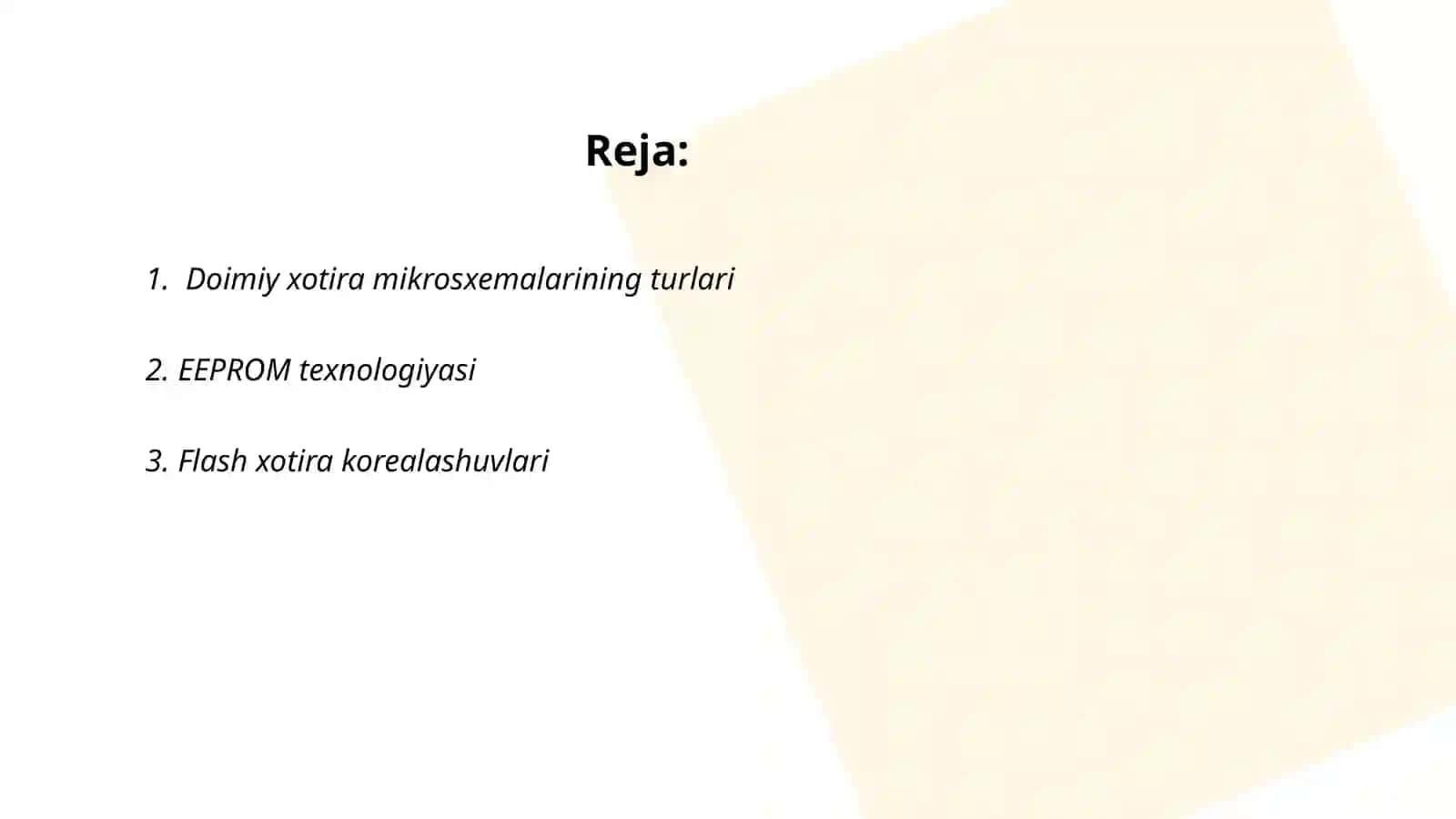 Doimiy xotira qurilma mikrosxemalar 2