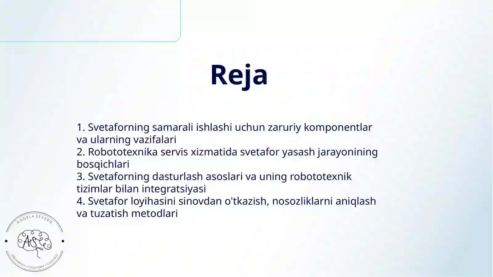ROBOTOTEXNIKA 6 SINF (SERVIS XIZMATI YOʻNALISHI) SVETAFOR YASASH 2