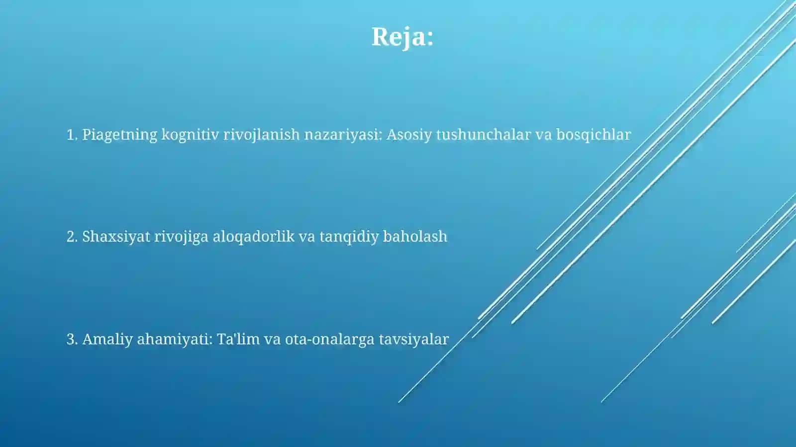 J. Piaje nazariyasiga ko‘ra shaxs taraqqiyoti 2