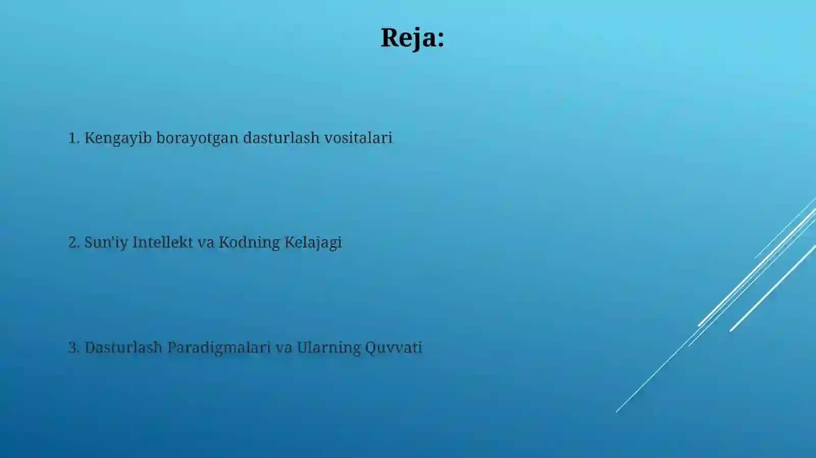 Dasturlash texnologiyasi va uning imkoniyatlari 2