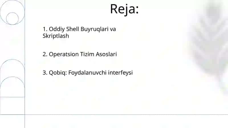 Zamonaviy operatsion tizimlar va qobiq dasturlar tòģrisida umumiy ma‘lumotlar 2