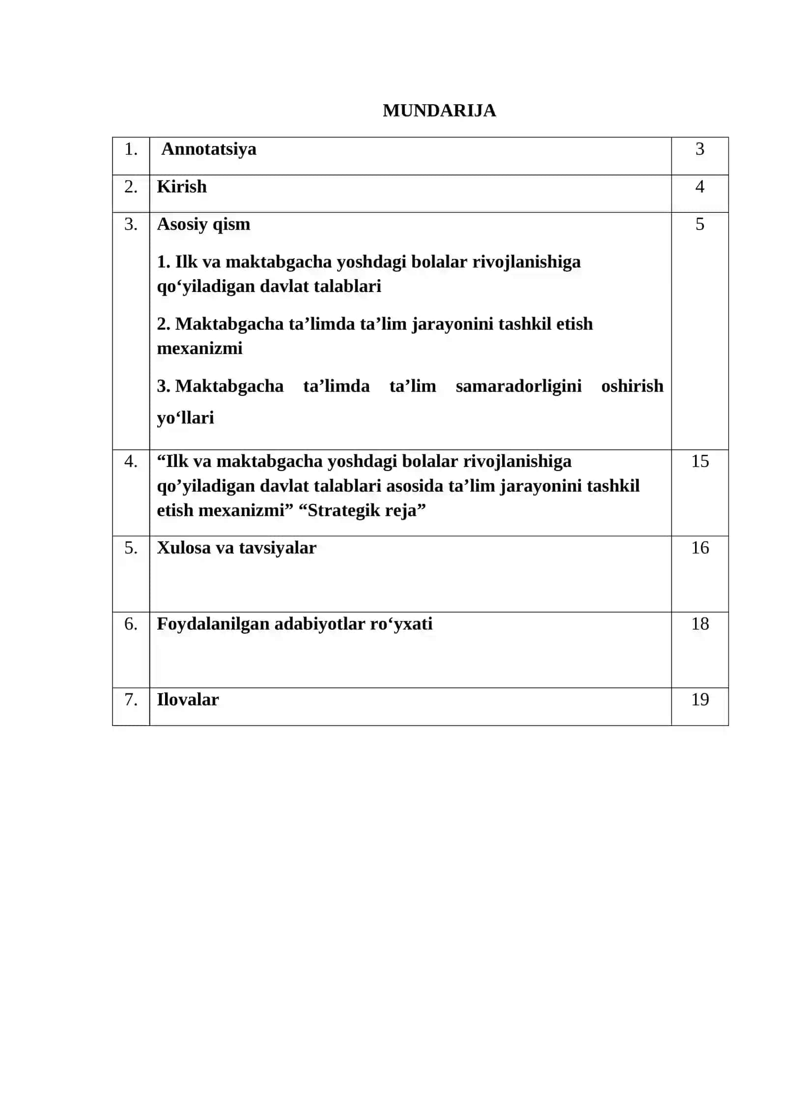 Ilk va maktabgacha yoshdagi bolalar rivojlanishiga qo’yiladigan davlat talablari asosida ta’lim jarayonini tashkil etish mexanizmi 2