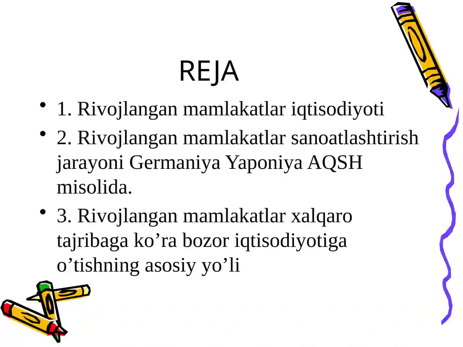 Rivojlangan mamlakatlar iqtisodiyoti 2