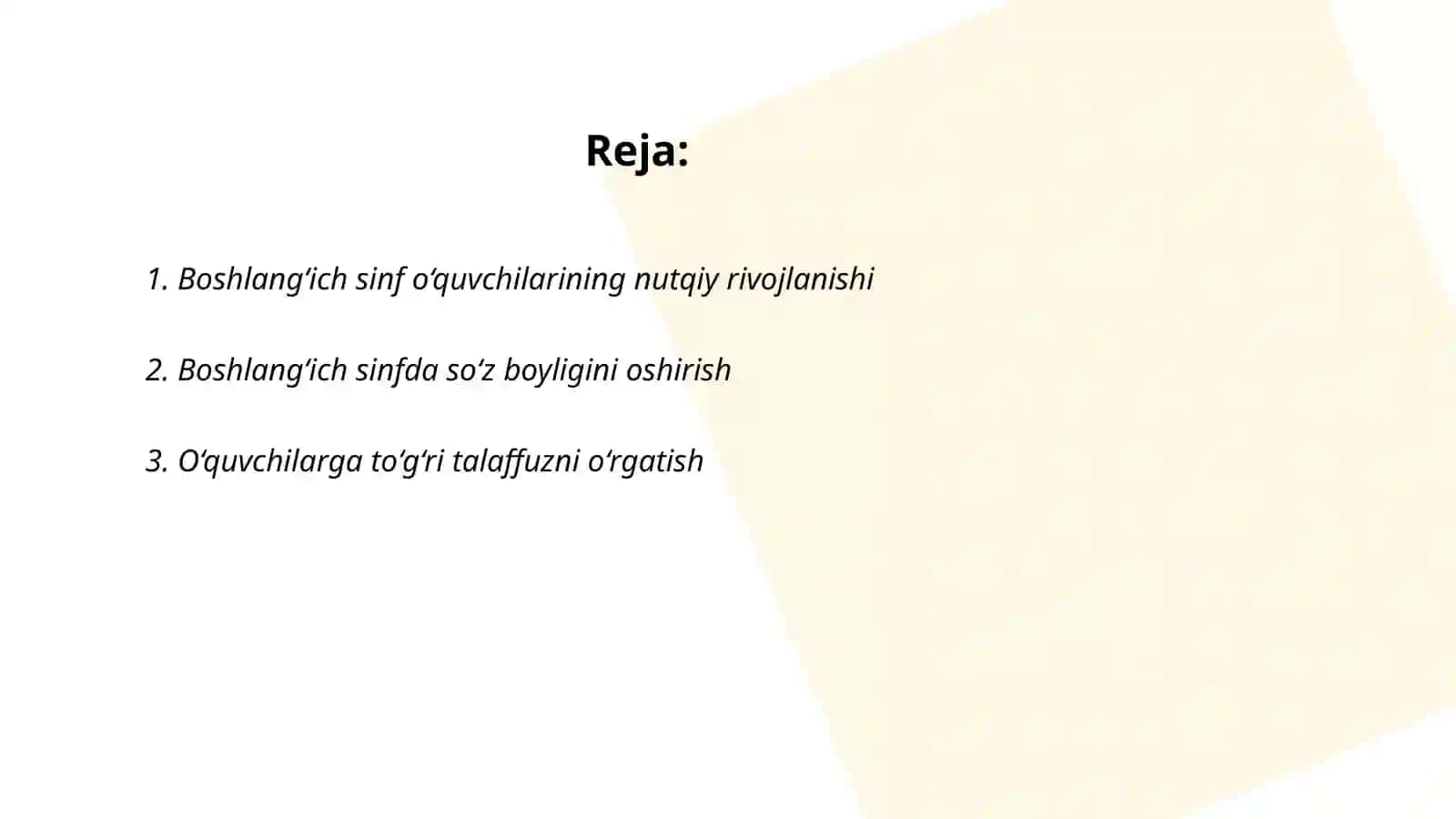 Boshlang‘ich sinfda gap ustida ishlashdagi izchillik 2