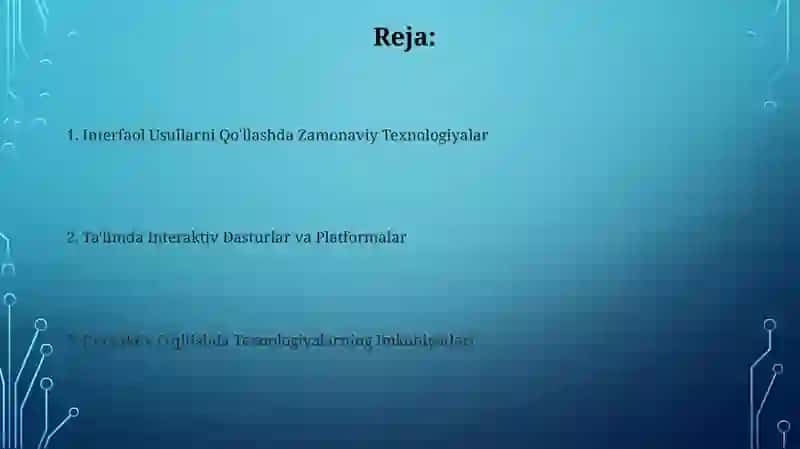 Interfaol Usullarni Qo'llashda Zamonaviy Texnologiyalar 2