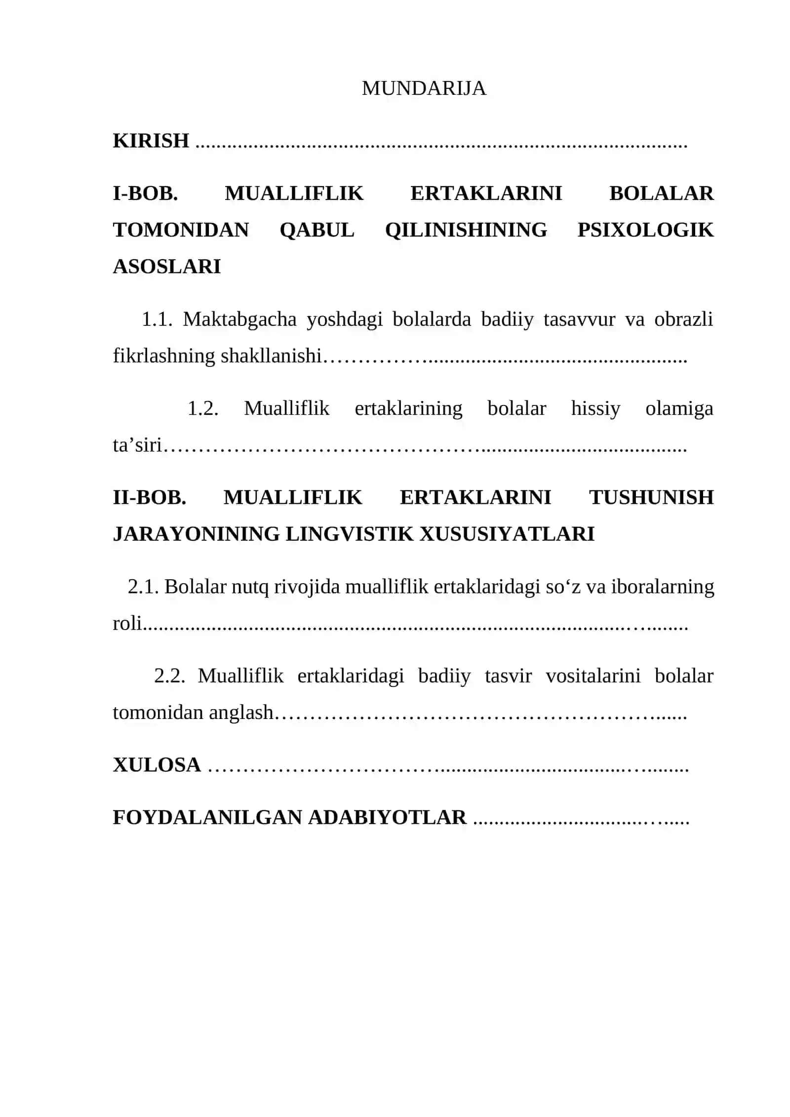 BOLALARNING MUALLIFLIK ERTAKLARI JANRIDAGI ADABIY ASARLARNI QABUL QILISHI VA TUSHUNISHLARINING XUSUSIYATLARI 2