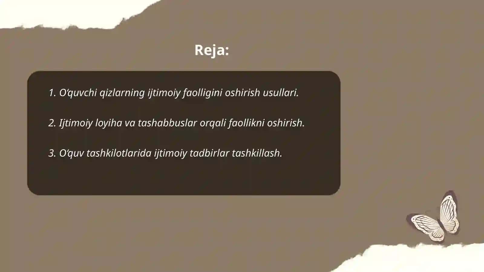 Umumta’lim maktablari o‘quvchi qizlarining ijtimoiy faolligini oshirish usullari va metodlari 2