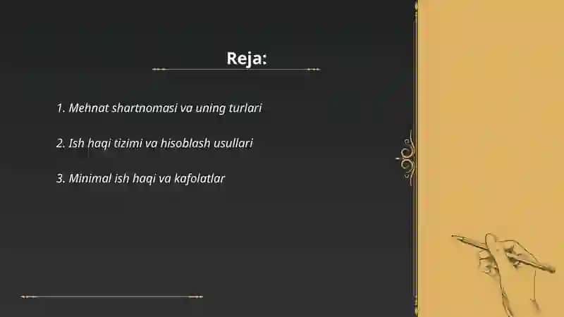 Mehnat shartnomasi va uning turlari 2