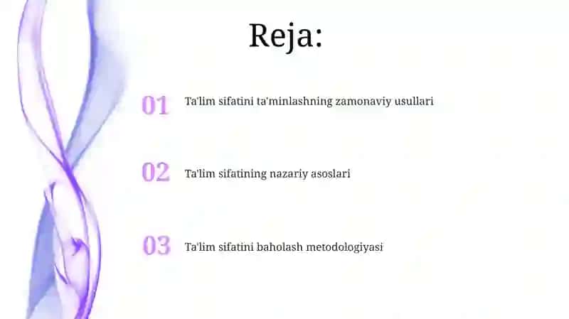 Ta'lim sifatining nazariy metodik asoslari 2
