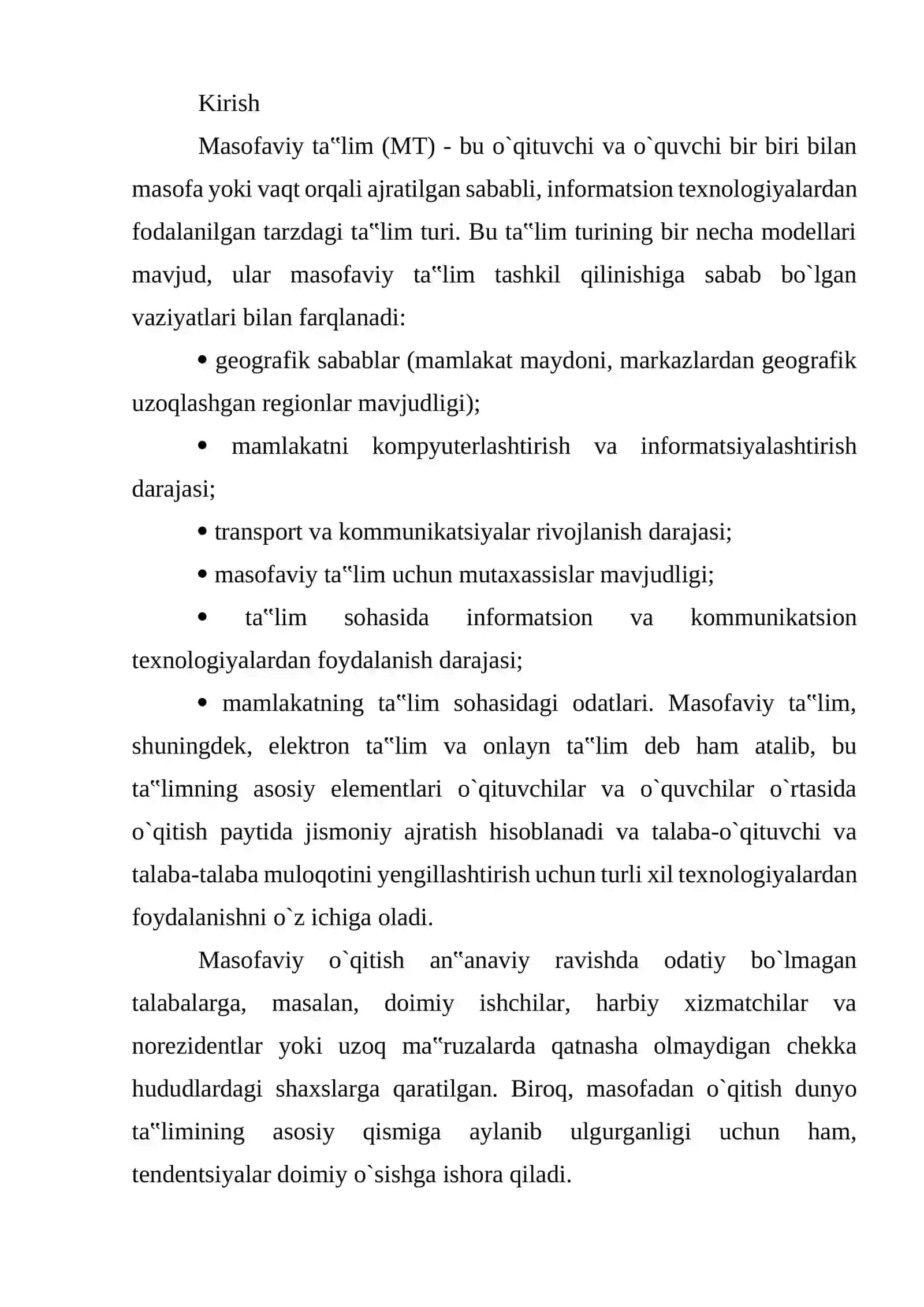 Respublikamiz mustaqillikka erishilgandan keyingi ta’lim tizimimi 2
