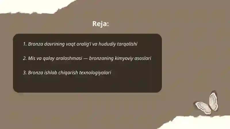 Bronza davri va uning asosiy xususyatlari 2