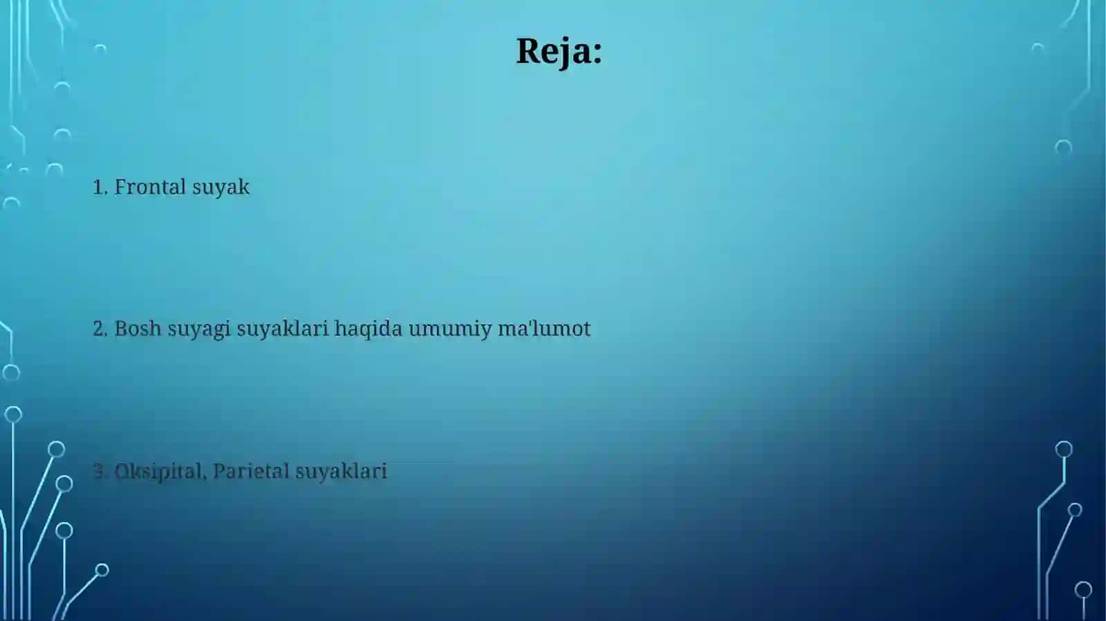 Kallasuyaklari(umumiytushuncha).Ensa,tepa,peshonasuyaklar 2
