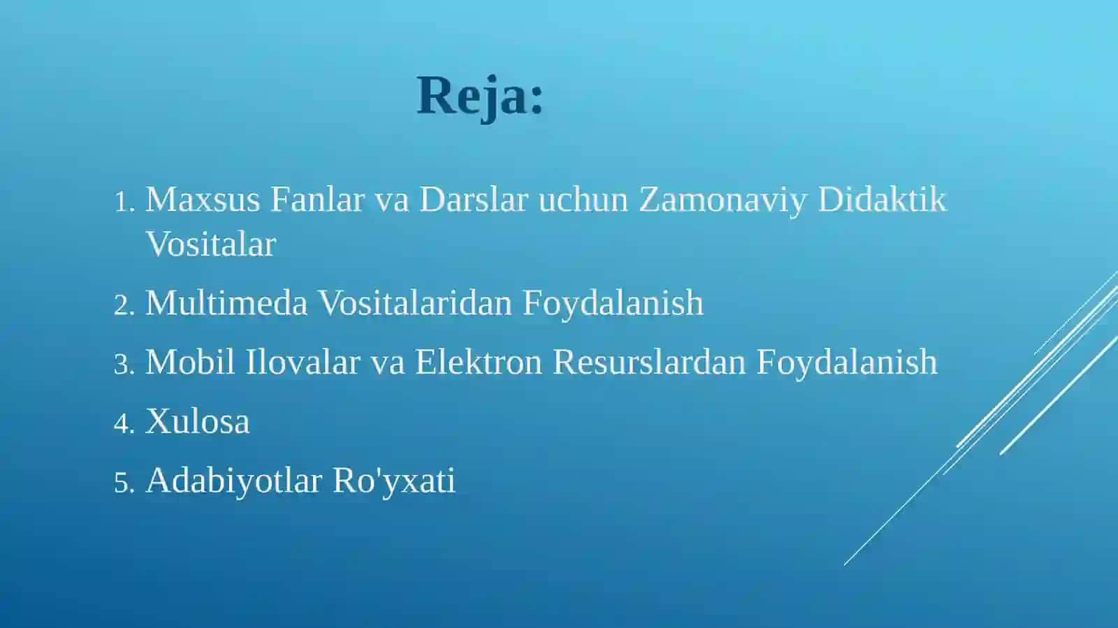 Maxsus fanlarni o'qitishda qo'llaniladigan innovatsion texnologiyalar 2