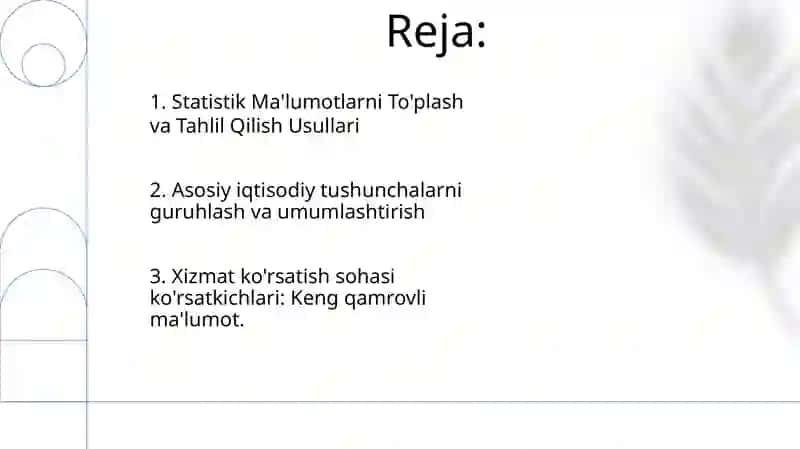 Statistik Ma'lumotlarni To'plash va Tahlil Qilish Usullari 2