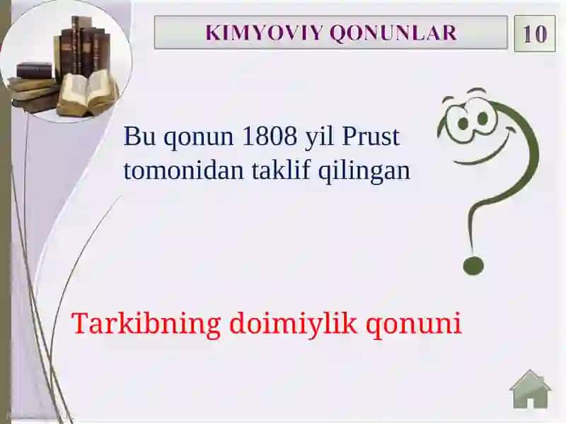 KIMYOVIY QONUNLAR 2