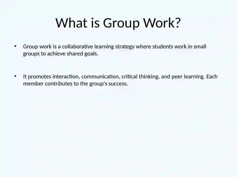 The Importance of Group Work in Teaching English 2