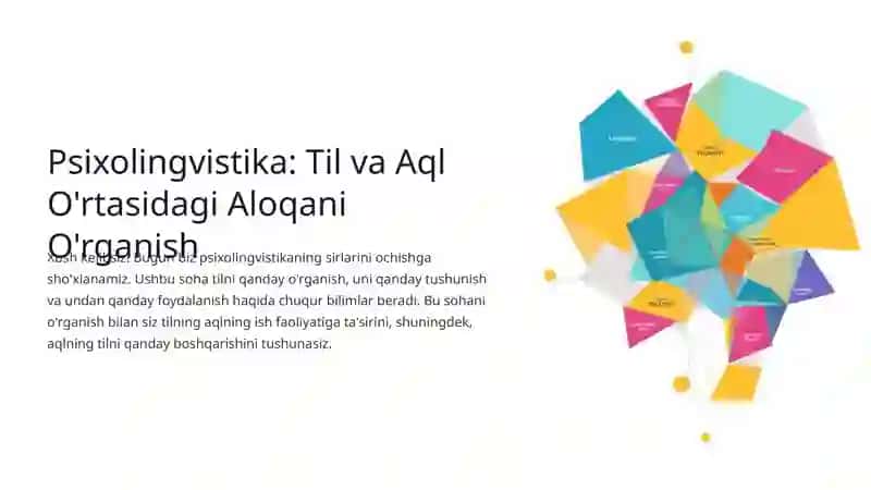 Psixolingvistika: Til va Aql O'rtasidagi Aloqa 2