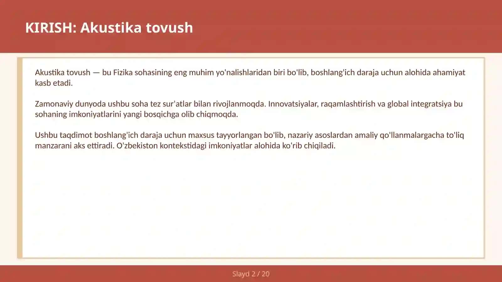 Akustika tovush 2