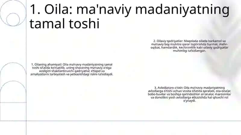 Oila Va Oilaviy Qadriyatlar MaʼNaviy Madaniyatning Bosh Omili 2