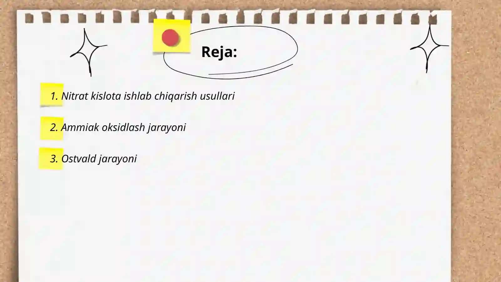 Nitrat kislota olish 2