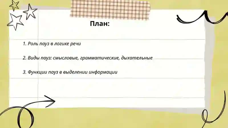 Логика речи: паузы, ударения, интонация 2