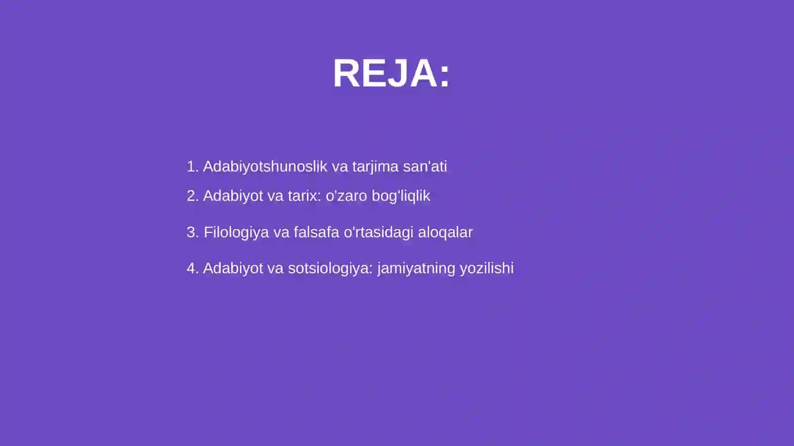 Adabiyotshunoslikning boshqa fanlar bn aloqasi 2