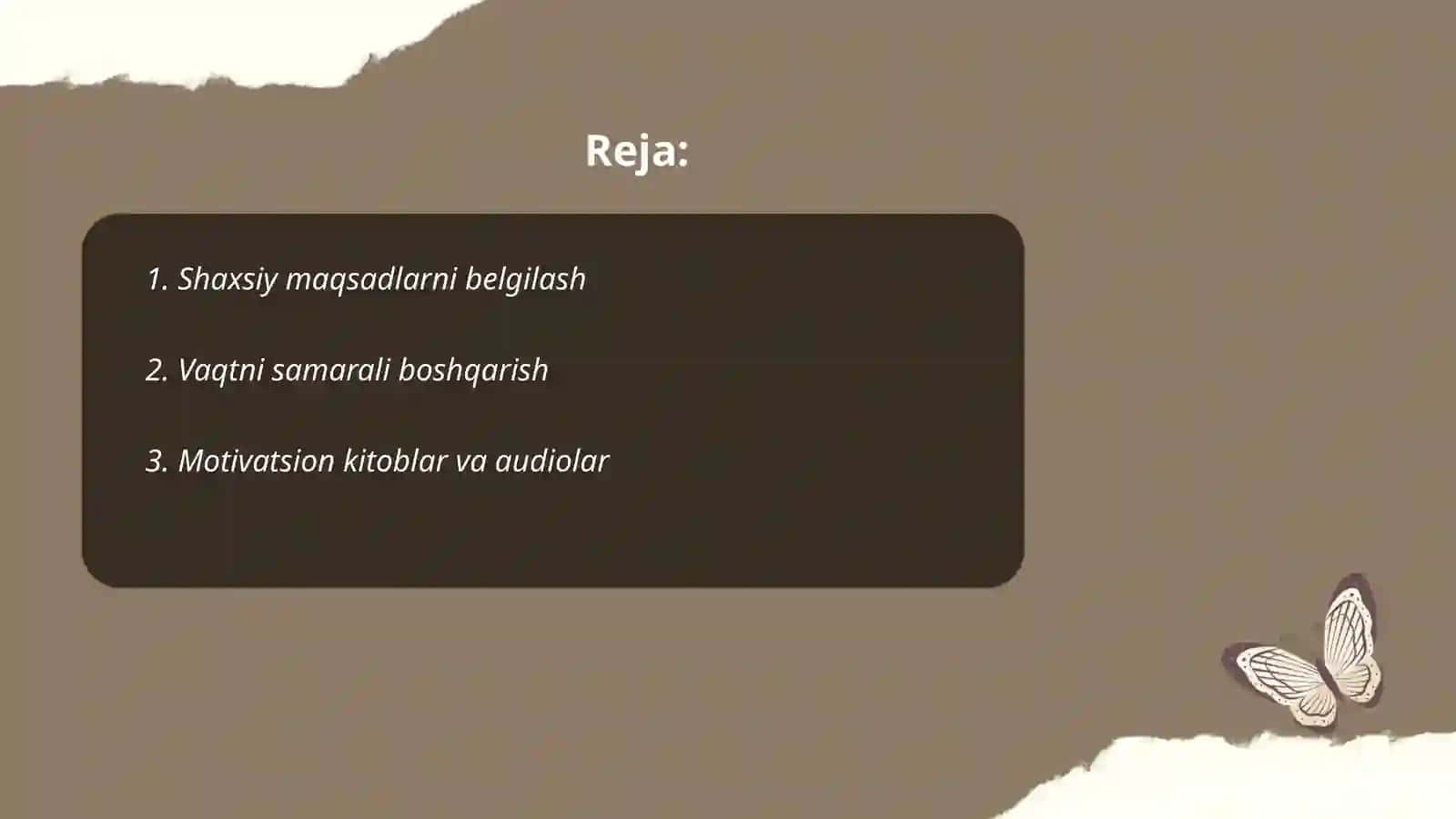 Faoliyat va mativatsiya 2