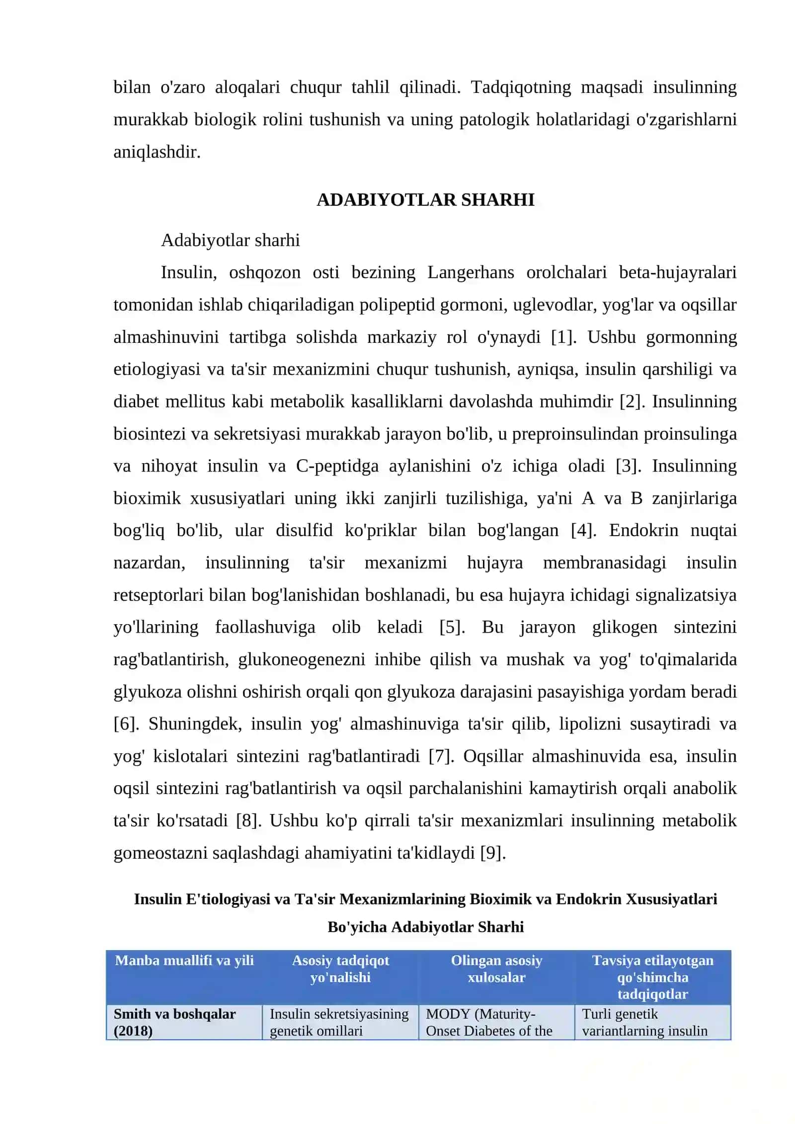 INSULIN ETIOLOGIYASI, TA’SIR MEXANIZMINING BIOXIMIK VA ENDOKRIN XUSUSIYATI 2