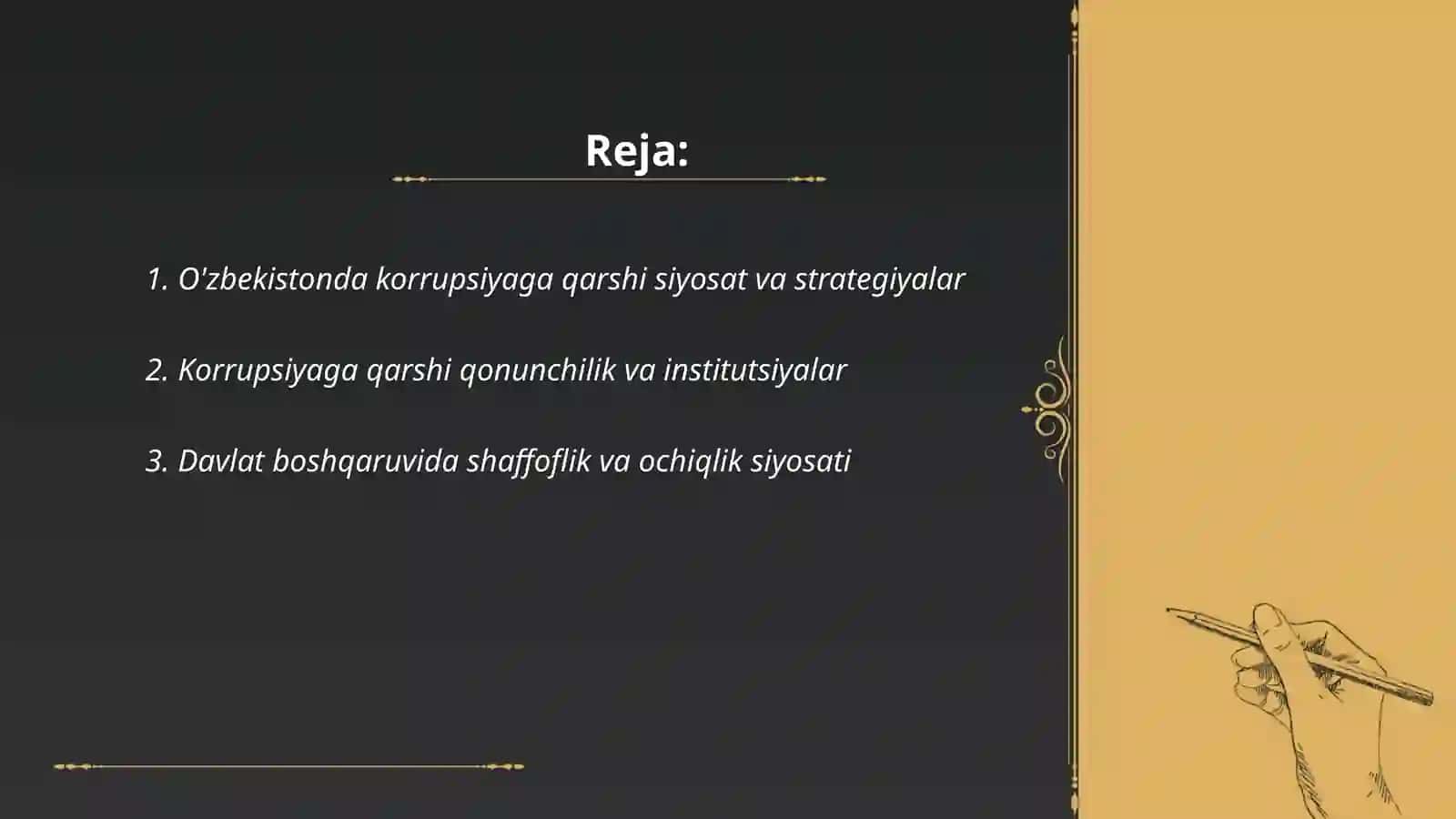 O'zbekistonda korrupsiyaga qarshi kurash 2