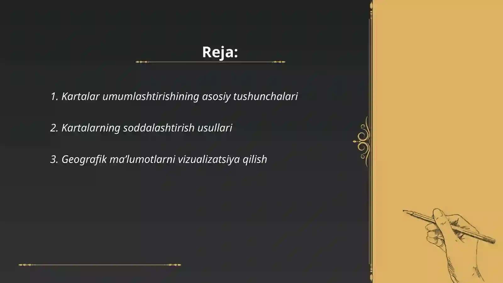 Kartalar generalizatsiyasi 2