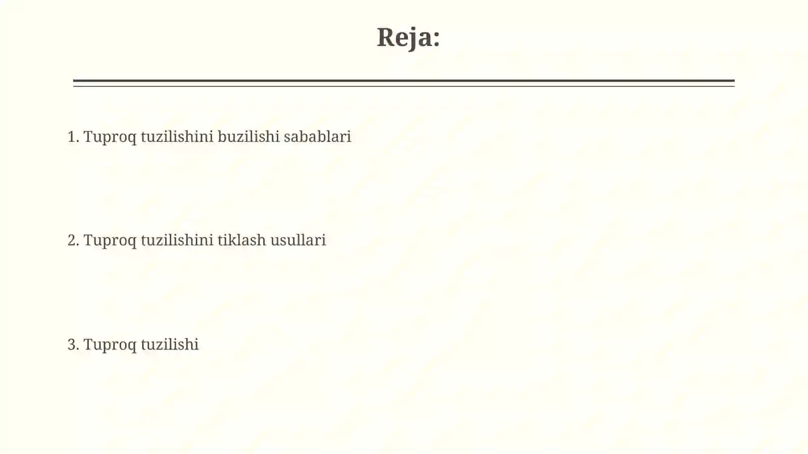 Tuproq tuzilishi 2