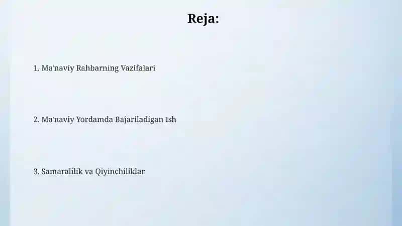 Ma'naviy O'sishga Yordam Berish 2