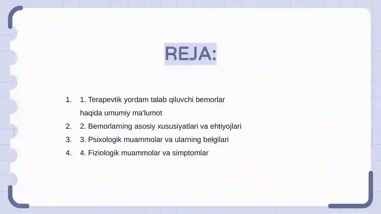 Terapevtik yordamga muhtoj bemorlarning asosiy xususiyatlari 2