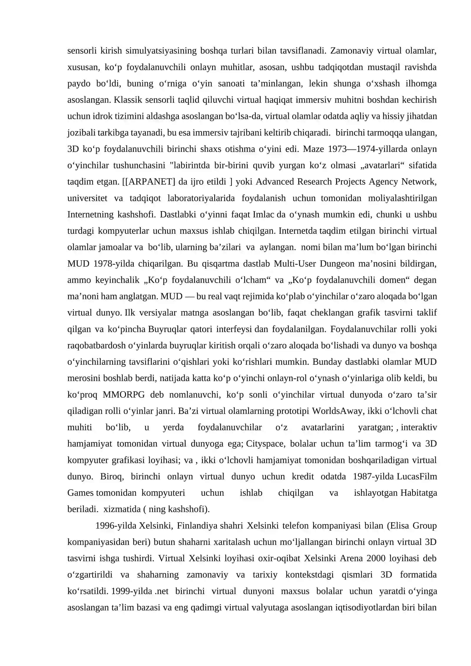 Virtual olam jozibadorligiga qaramlik va uning oqibatlari 2