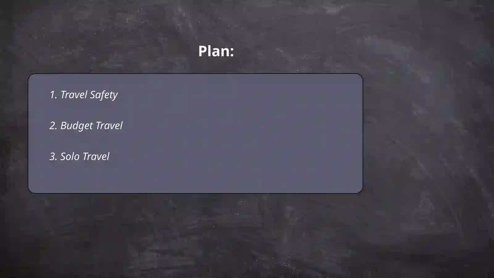 Travel Safety 2
