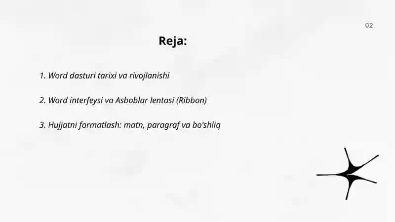 Microsoft Word dasturi 2