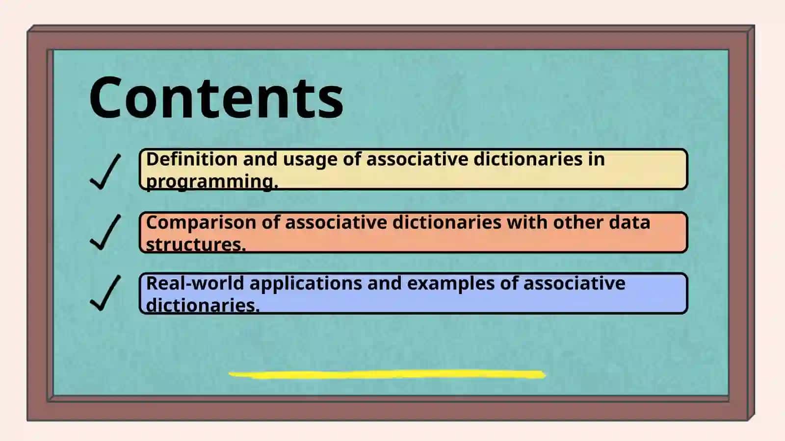 Associative dictionaries 2