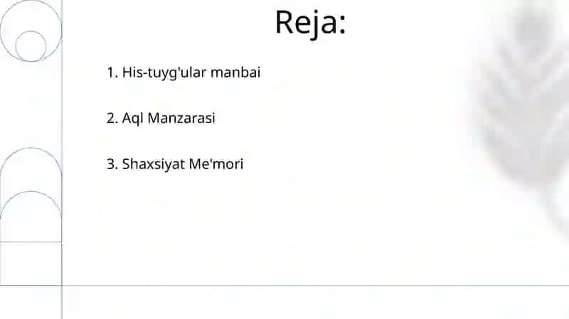 Shaxsning ichki olami 2