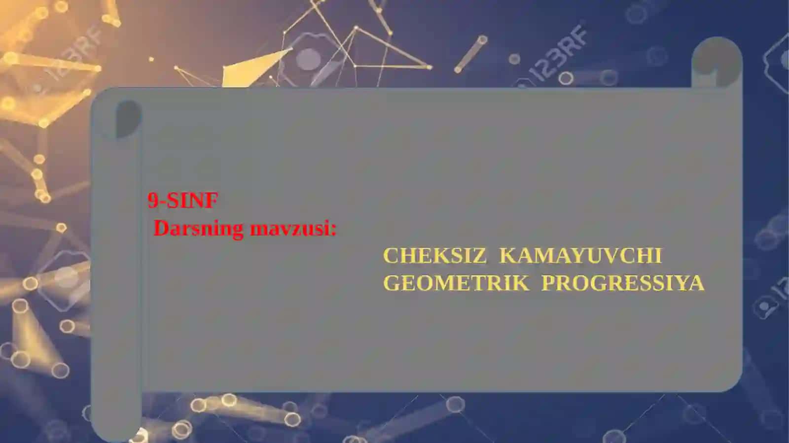 CHEKSIZKAMAYUVCHIGEOMETRIKPROGRESSIYA 2
