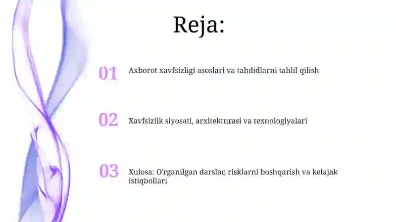 Axborot xavfsizligi sohasidan o'rganganlarim 2