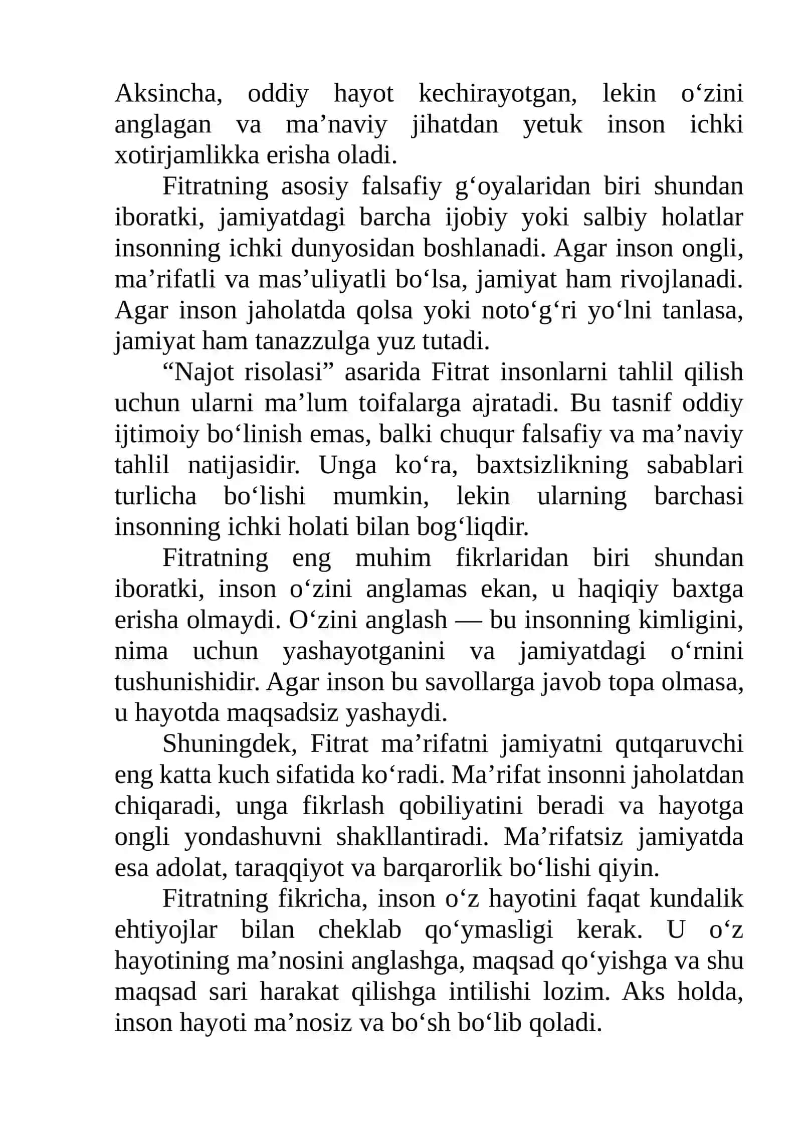 Abdurauf Fitratning “Najot risolasi” asaridagi baxtsiz odamlarning ikki toifasiga oid qarashlar 2