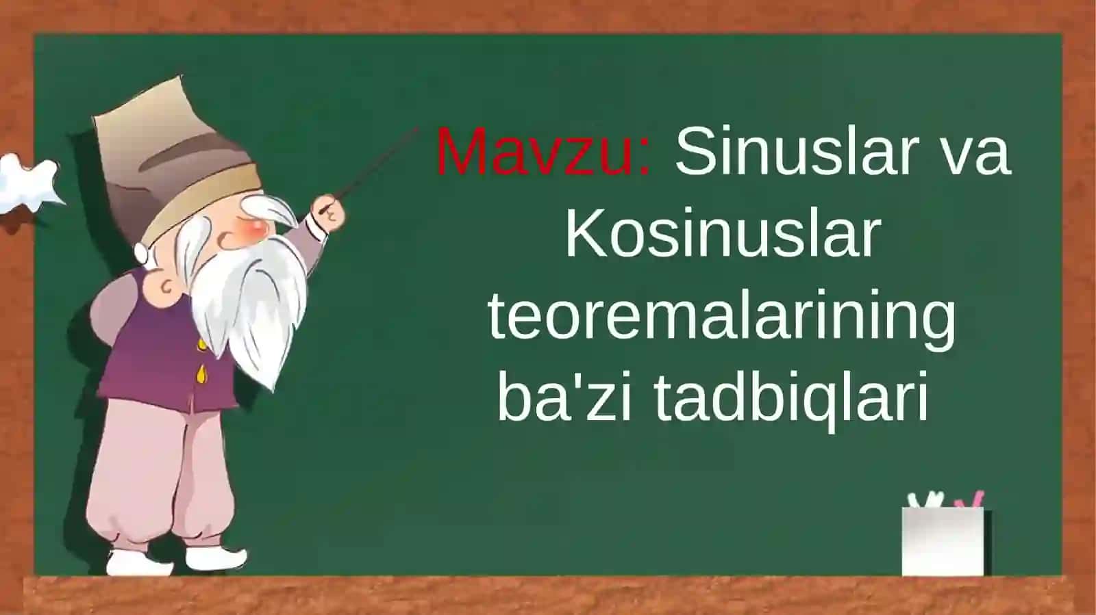Bermuduch burchagi metodining savollari 2