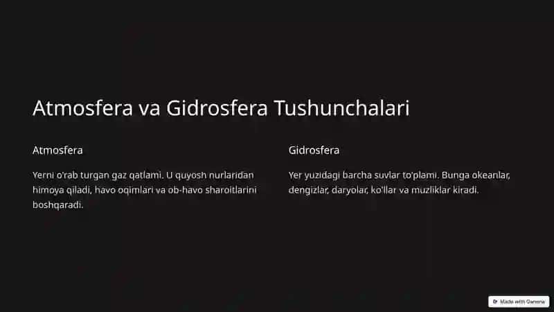 Atmosfera va Gidrosferani Himoya Qilish: Kimyo Fani Doirasida 2