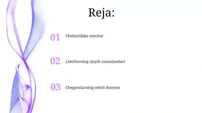 Chegaralarni hisoblash 2
